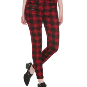 Host Pick! Hot Topic plaid skinny high rise jeans K